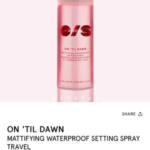 Brand new one size on til dawn mattifying waterproof setting spray 3.4 ounces